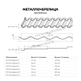 Металлочерепица МЕТАЛЛ ПРОФИЛЬ Монтерроса-X NormanMP (ПЭ-01-6005-0.5)