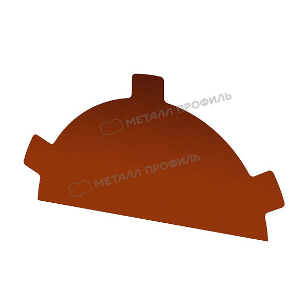 Заглушка конька круглого R80 простая (AGNETA-20-Copper\Copper-0.5) ― заказать по приемлемой стоимости ― 479 cом ― в Бишкеке.